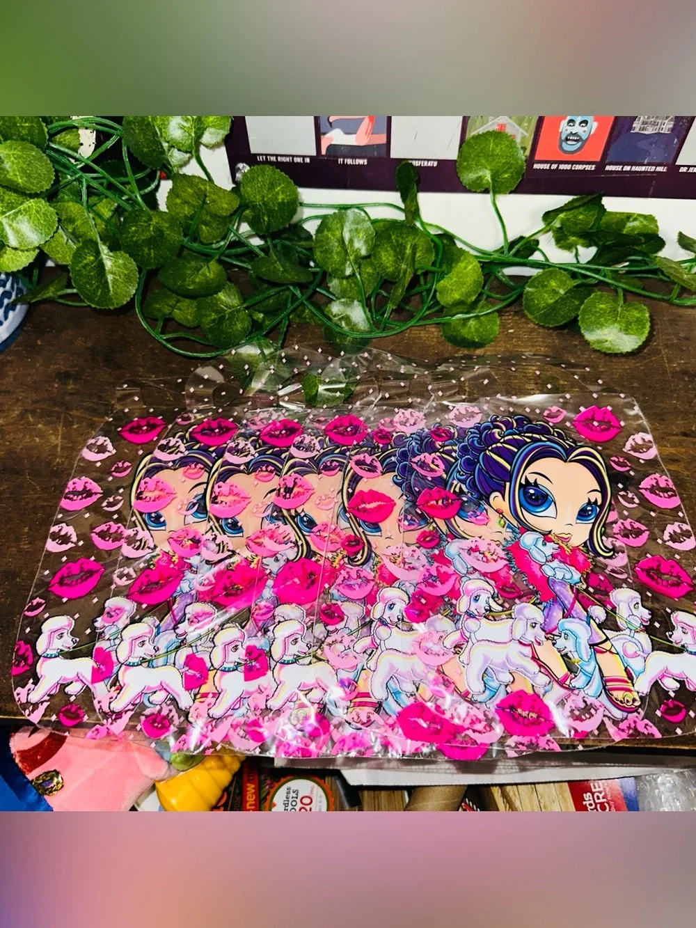 Lisa Frank Y2K Glamour Girl Lips Party Loot Bags Rare